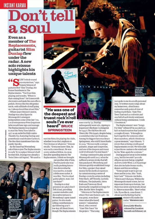Uncut Magazine - Don't Tell A Soul